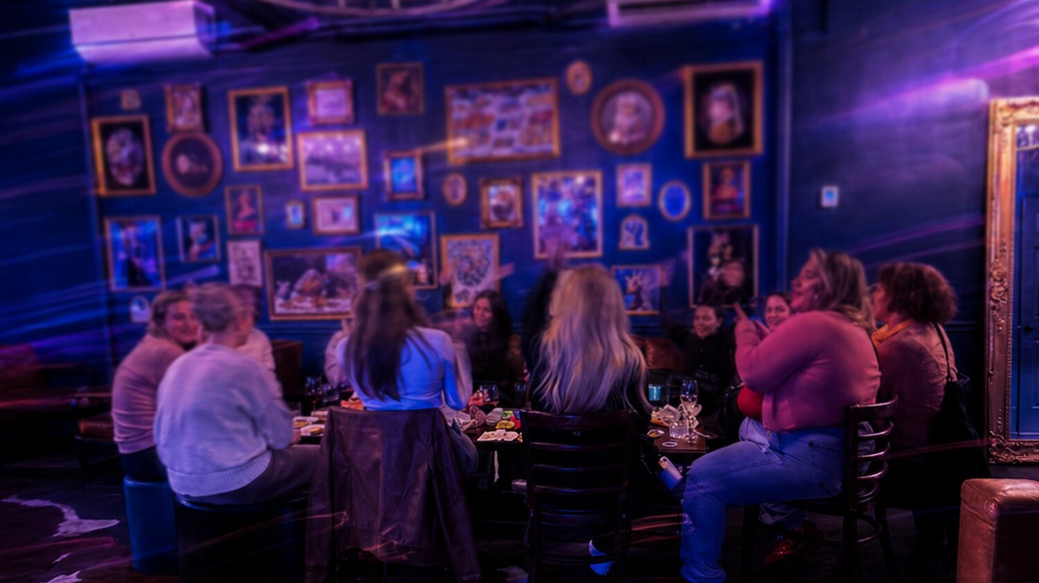 Guests gathered for a private event at BARROOM, a private event space in Westchester County NY