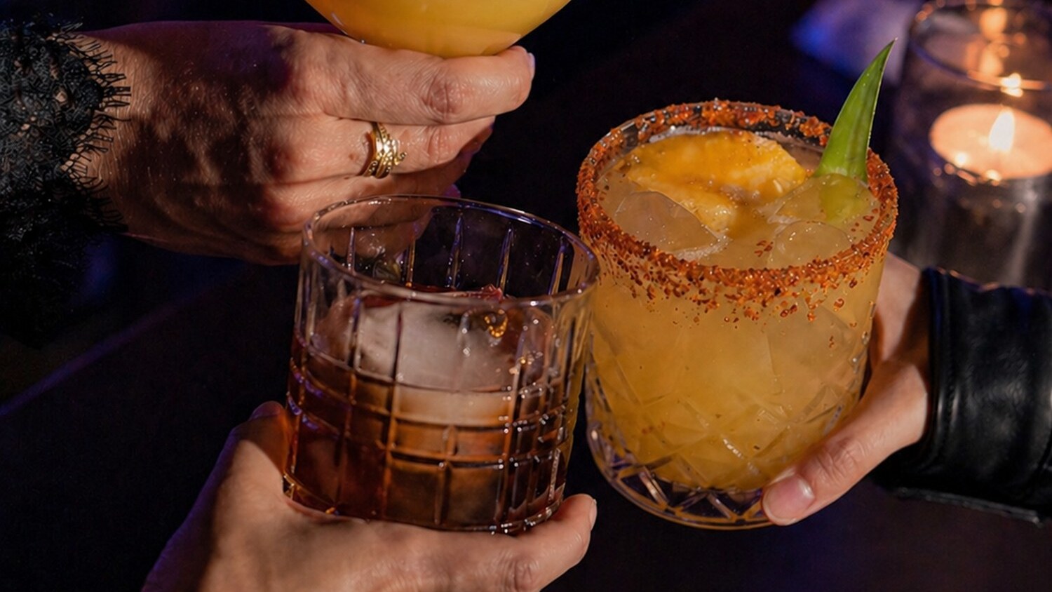 Three crafted cocktails raised in cheers at BARROOM in Harrison NY